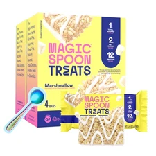 MAGIC SPOON Marshmallow Protein Cereal Bars, 8 Bars, Keto, Low Sugar