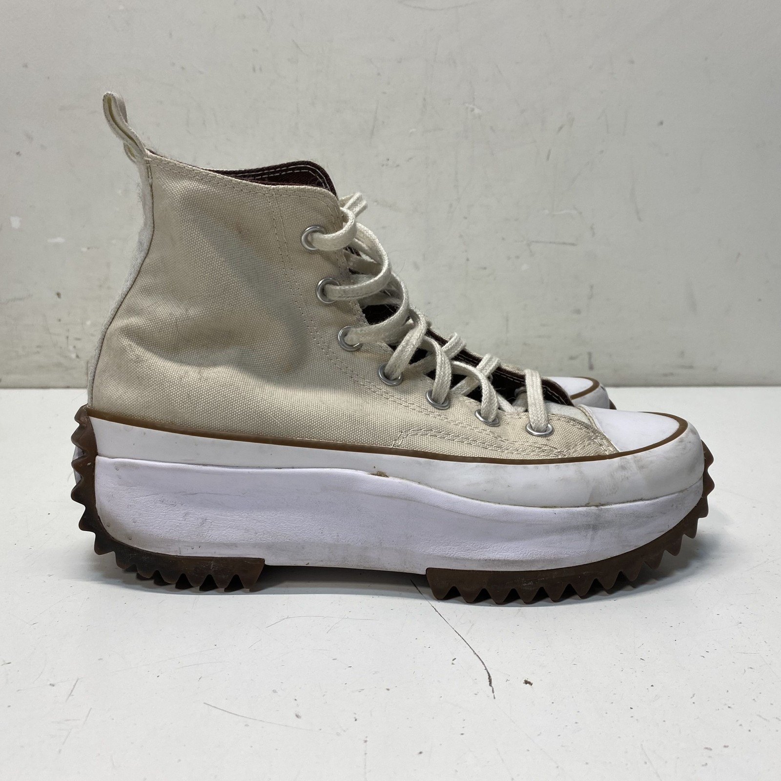 Converse White Solid Platform Sneakers Women Size… - image 3