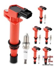 Set of 6 UF270 Ignition Coil Pack Iridium UF270 Red Coil Pack 6 Spark Plug