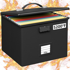 Fire Proof File Box for Documents - Portable ...