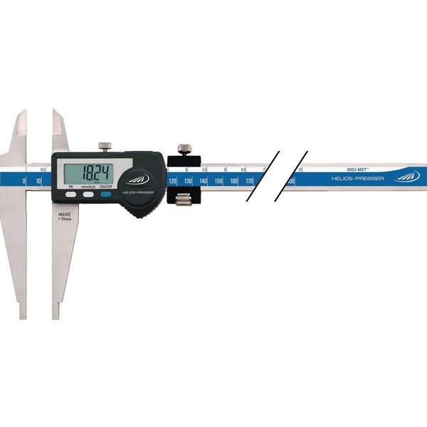 H.Preisser Werkstattmessschieber DIN862 Digi Met® 300Mm Digital Mit Spitzen Fe-image