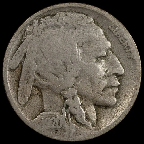 1920 s 5C Buffalo Nickel Circulated Coin