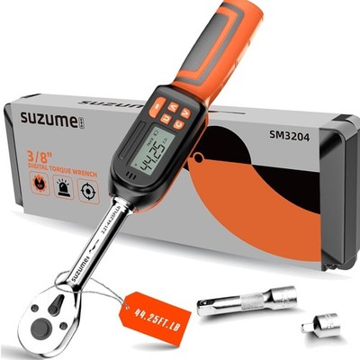 3/8 Digital Torque Wrench 2.21-44.25 Ft. Lb/ 3-60 N.m ±2% Accuracy Digital To...