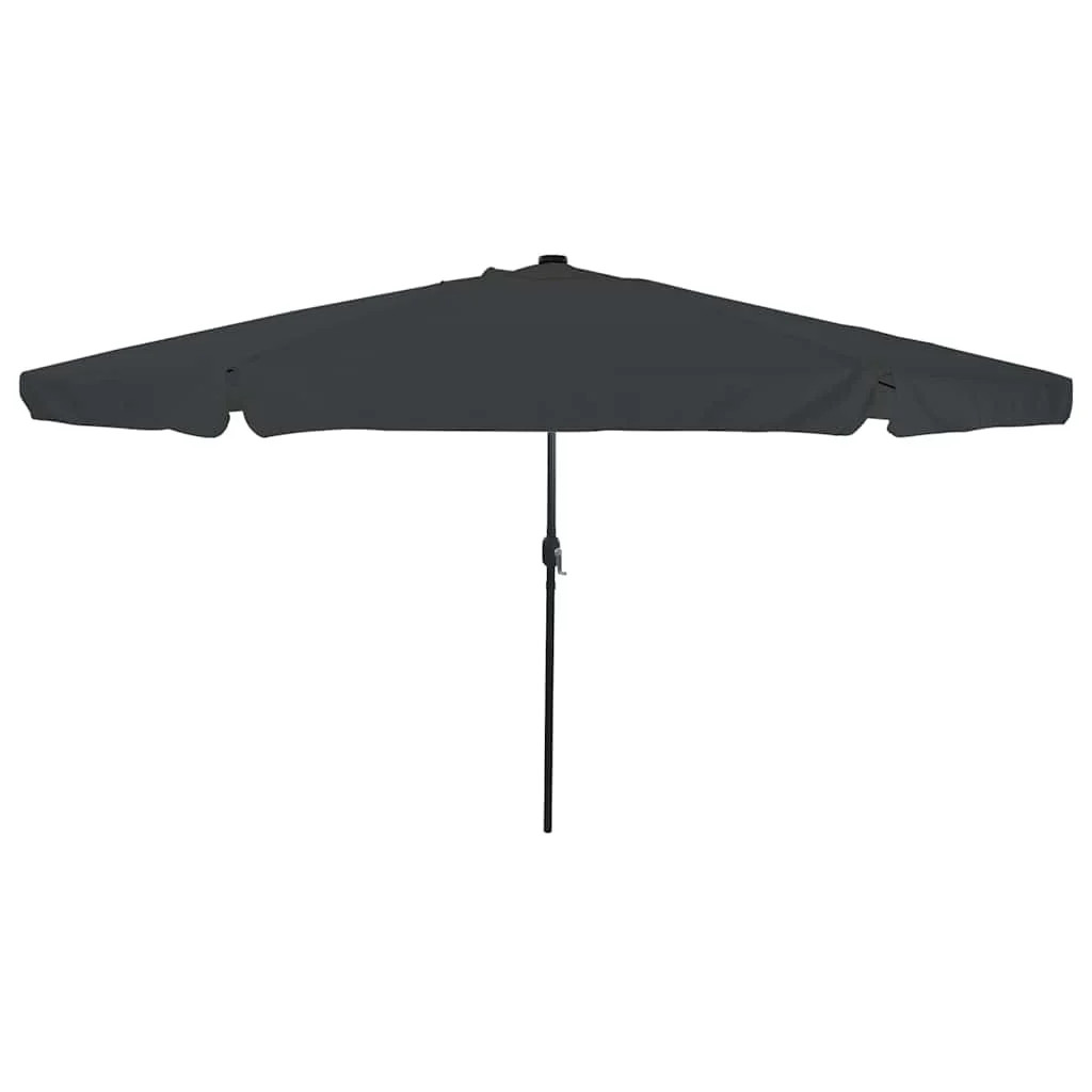 Parasol de jardin rond moderne équipé de LED avec grande toile imperméable de 4m