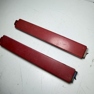 96-02 Toyota 4Runner Headlight Filler Panels Pair Lower Molding OEM Red Clips