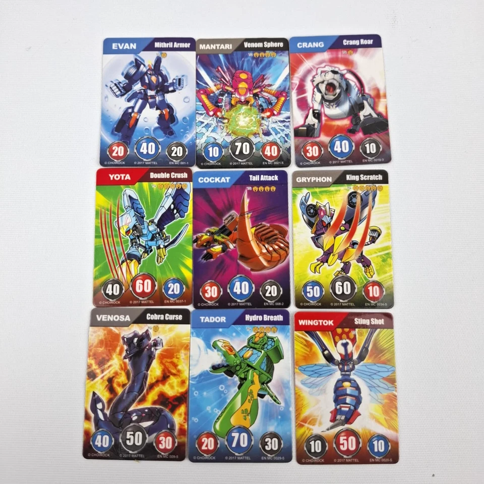 Turning Mecard 3 Pack With 9 Cards Transforming Toys Robot Mattel Sonokong - Image 2 of 4