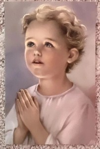 New 3.5” X  5.5” Child Jesus Holy Card