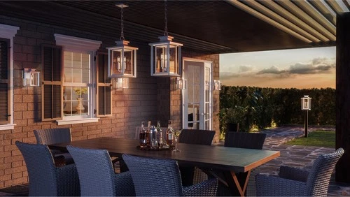 Wakefield 3-Light Outdoor Post Mount in Matte White - Picture 6 of 7