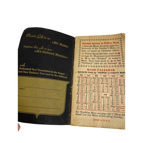 My Sunday Missal Explained Father Stedman 1940s Pocket Size Book Vintage - Picture 4 of 7