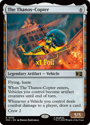 MTG Foil Commander: Marvel Super Heroes MSC The Thanos-Copter MINT