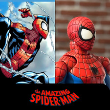HEAD ONLY The Amazing Spider-Man Humberto Ramos Art 1:12 Mafex 185 Custom