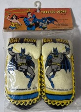 Vintage Batman Toastee Socks 1978 Size 6 DC Comics NOS