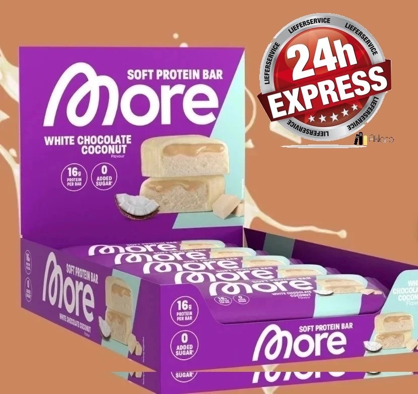 More Soft Protein Bar White Chocolate Coconut 10x50g MHD: 22.10.2026 - Bild 1 von 2