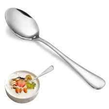 8 Pcs Teaspoons Set, Food Grade Stainless Steel Tea Spoons, Durable Small Spo...