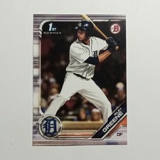 Riley Greene Rookie 1st Bowman RC #BD-50 - 2019 Bowman Draft Baseball