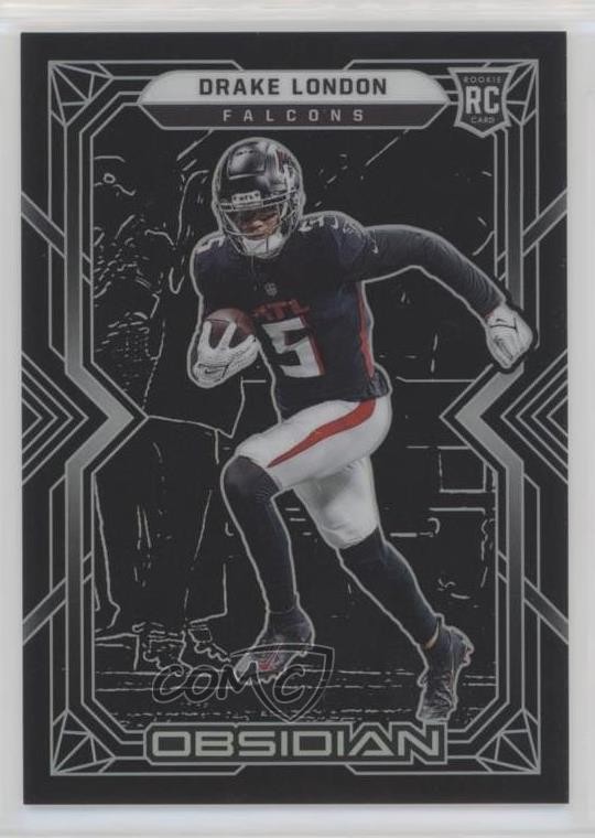 2022 Panini Obsidian Rookies Drake London #112 Rookie RC 1c3k