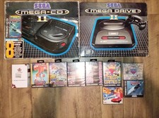 Sega Boxed Mega drive 2 & Mega CD 2 Consoles & Games Bundle & More