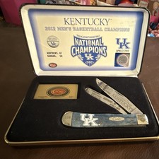 Case Kentucky 2012 Basketball Champions 2-Blade Blue Slipjoint Pocketknife