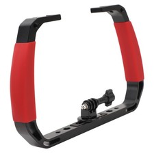 Red Underwater Diving Rig Tray Mount Silione Anti Slip Grip Stabilizer With OU