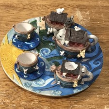 Vintage Noah  s Ark Tea Set 1996 Cracker Barrel