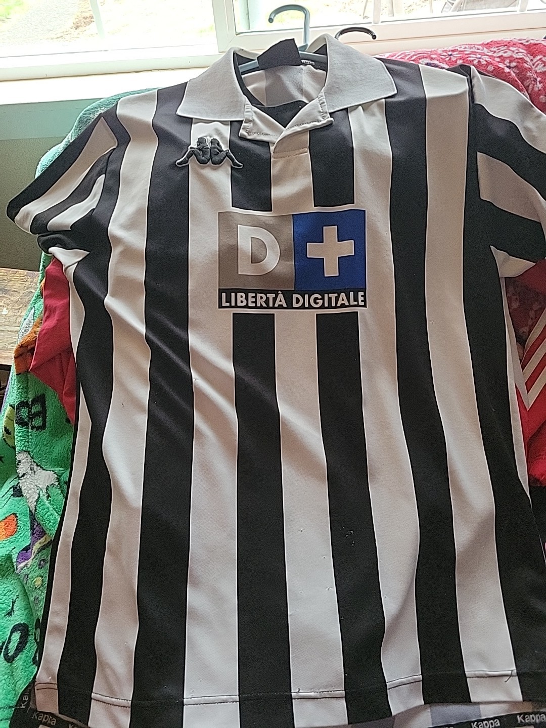 KAPPA Soccer Jersey Size L LIBERTA' DIGITALE Vintage 90s