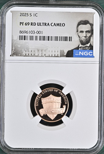 2025 S Lincoln Shield Cent 1C NGC PF69 RD UCAM Lincoln Label THE LAST REAL PENNY