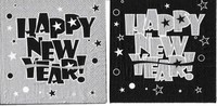 20 Cocktailserietten / Dessertservietten Happy New Year Silvester Deko Tischdeko