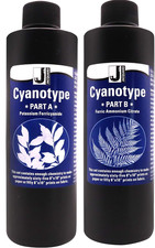 Cyanotype A-B, Cyanotype Chemicals Sensitizer Set for Fabric, Paper, and Art 11z