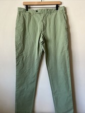 Todd Snyder Slim-Fit Tab-Front Pants in Green Men s Size 34x 33.5