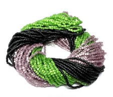 9/0 3-CUT SEED BEADS  3 Partial HANKS LOT  27 Strands  CZECH GLASS