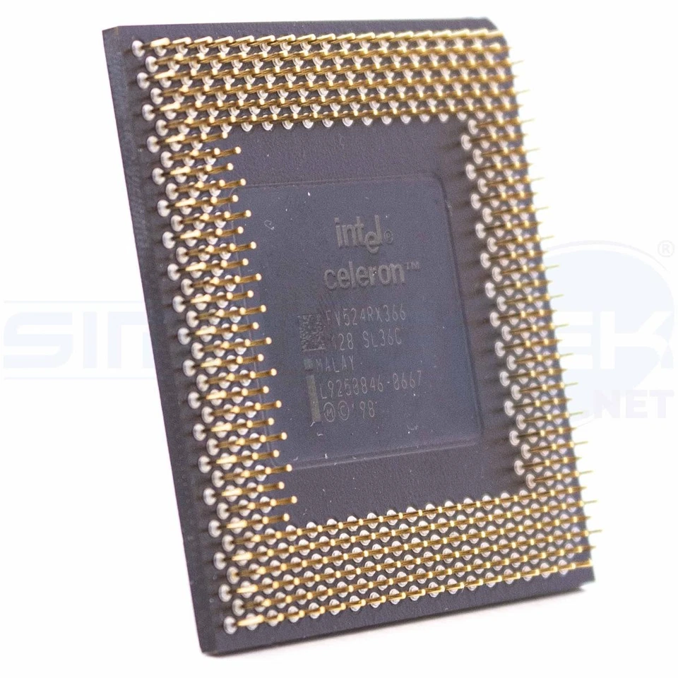 Intel Celeron 366mhz PC CPU Pga370 Sl36c 128kb Cache Procesador V Renovado - Imagen 2 de 3