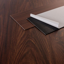 Ml-Design Pavimento in PVC 91,5 X 15,3 Cm Rosso-Marrone Piastrelle 2 Mm 6,69 M² 