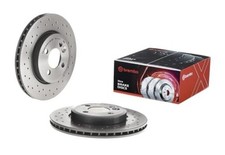 09.A761.1X Xtra UV Coated vented drilled Front Brake Rotor MINI OE#