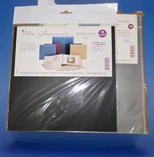 Mrs. Grossman's 8"x8" Scrapbook Refill Pages Black + Page Protectors