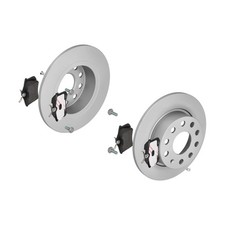 ATE BREMSSCHEIBEN Ø253MM + BREMSBELÄGE HINTEN FÜR SEAT LEON VW CADDY III GOLF 