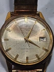Vintage 1963 Seiko Seikomatic Self-Dater 15022E 24 Jewels Auto Watch Gold Cap