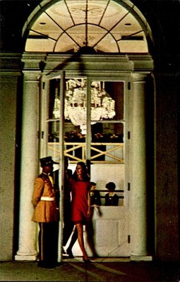 Royal Orleans Hotel French Quarter New Orleans Entrance Doorman 1960s Postcard