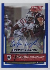 2016 Score Artist's Proof Signatures /35 Adolphus Washington #393 Rookie Auto RC