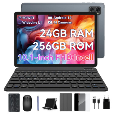 Blackview BESTTAB A20 Tablet mit Keyboard 24GB+256GB 10 Zoll Android 14 5G WiFi