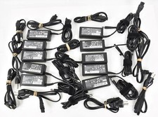 Lot of 10 Original Genuine HP 65W AC Adapter Large Tip Charger w/ Cable