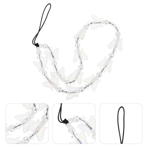 Crystal Butterfly Chain Girl Strap Charm Case -drop Lanyard - Zdjęcie 7 z 12