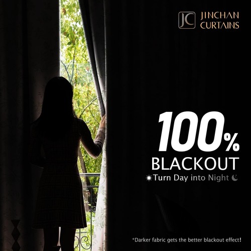 jinchan 100% Blackout Floral Curtains for Bedroom, 63 Inches Long Printed Flo... - Bild 3 von 7