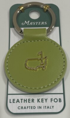 Masters Golf LOGO KEY CHAIN FOB from AUGUSTA NATIONAL Leather