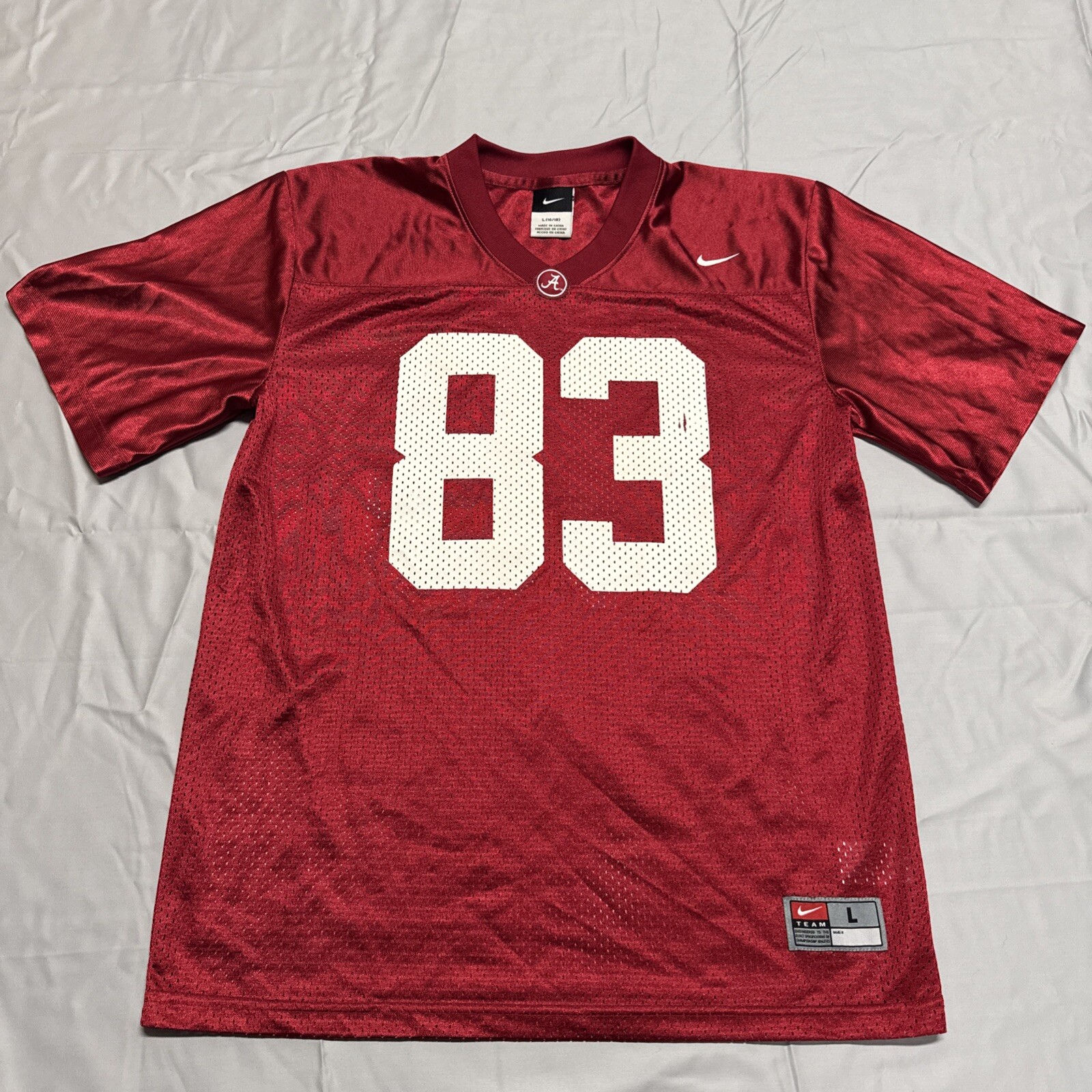 Alabama Crimson Tide Youth Football Jersey Size Large 16/18 Mesh Red NCAA  