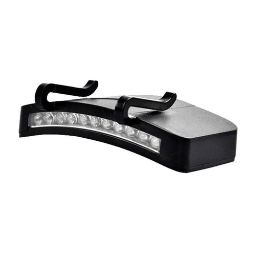 LED Clip On Hat Cap Light +Battery Head Lamp Headlamp Headlight Fishing Torch - Picture 10 of 12