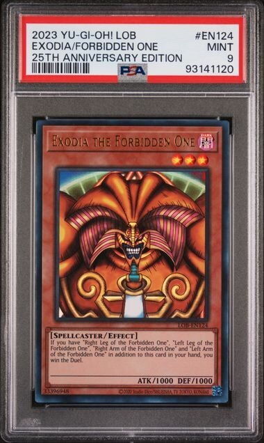 2023 Yu-Gi-Oh! LOB Exodia/Forbidden One 25th Anniversary Edt