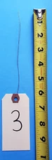 Size 3 Manila Inventory Shipping Hang Tags with Wire 1 7/8" x 3 3/4" Wired Tags