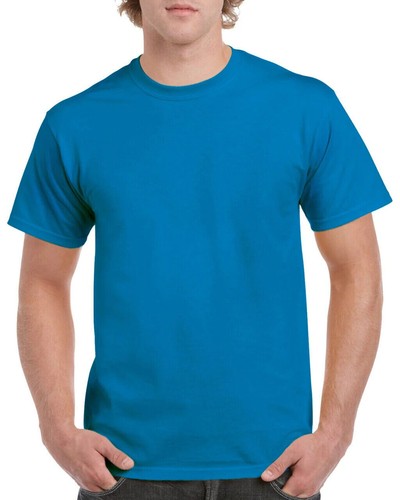 Camiseta Gildan 2 piezas para hombre manga corta 5,3 oz algodón pesado blanco liso 5000 - Imagen 5 de 16