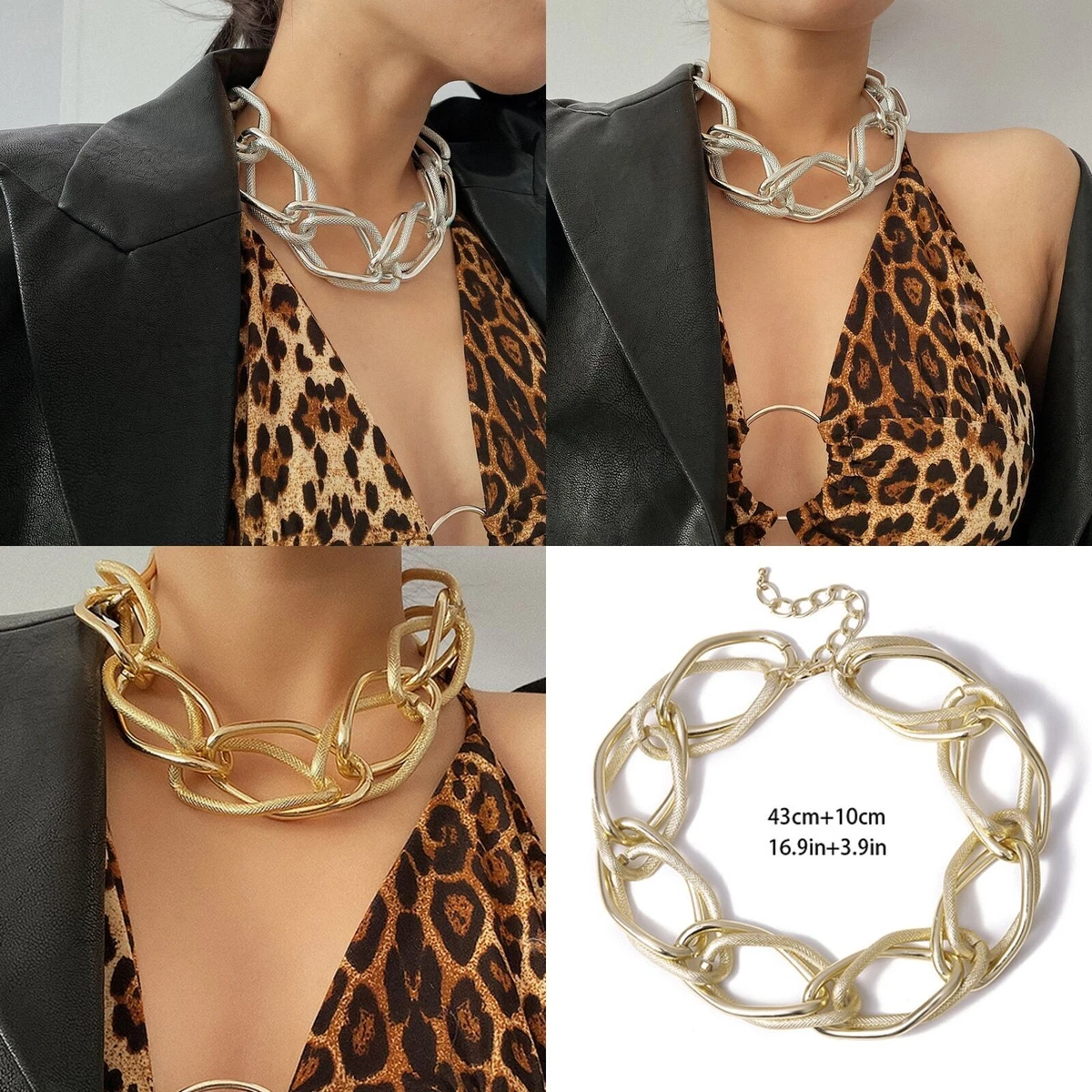 Acrylic Hip Hop Chunky Gold Necklace With Thick Gold Chain Gothic Style  Jewelry For Men And Women, Perfect For Halloween And RockChains Gifts From  Gingermilkk, $15.31 | DHgate.Com