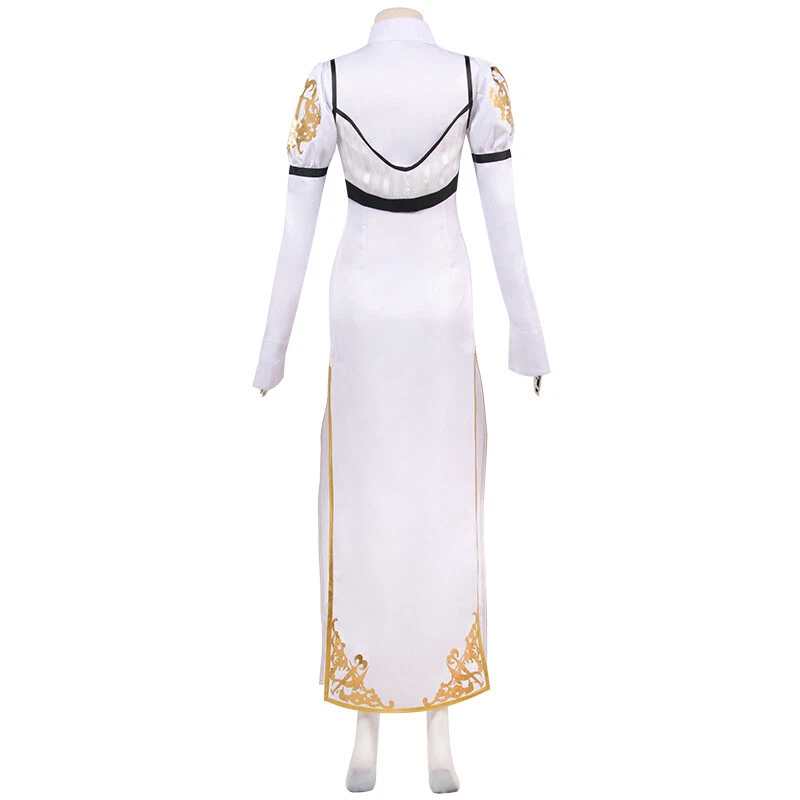 Devil May Cry 4 Kyrie Dress Whits Handmade Women Cosplay Costume Set Party Show - Image 3 of 4